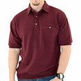 thumbnail image 5 of Palmland Big and Tall French Terry Short Sleeve Banded Bottom Polo Shirt, 5 of 5