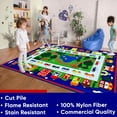 thumbnail image 2 of KidCarpet.com Around Town Road Rug with Alphabet & Numbers 6 x 8'6'' Rectangle Alphabet Nursery Rug for Kids | Educational Learning Carpet Area Rug for Boy Girl Toddler Bedroom Playroom, 2 of 4