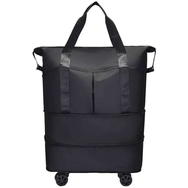 Maletas expandibles con ruedas, bolsa de gimnasio deportiva con separación en seco y húmedo para viajar