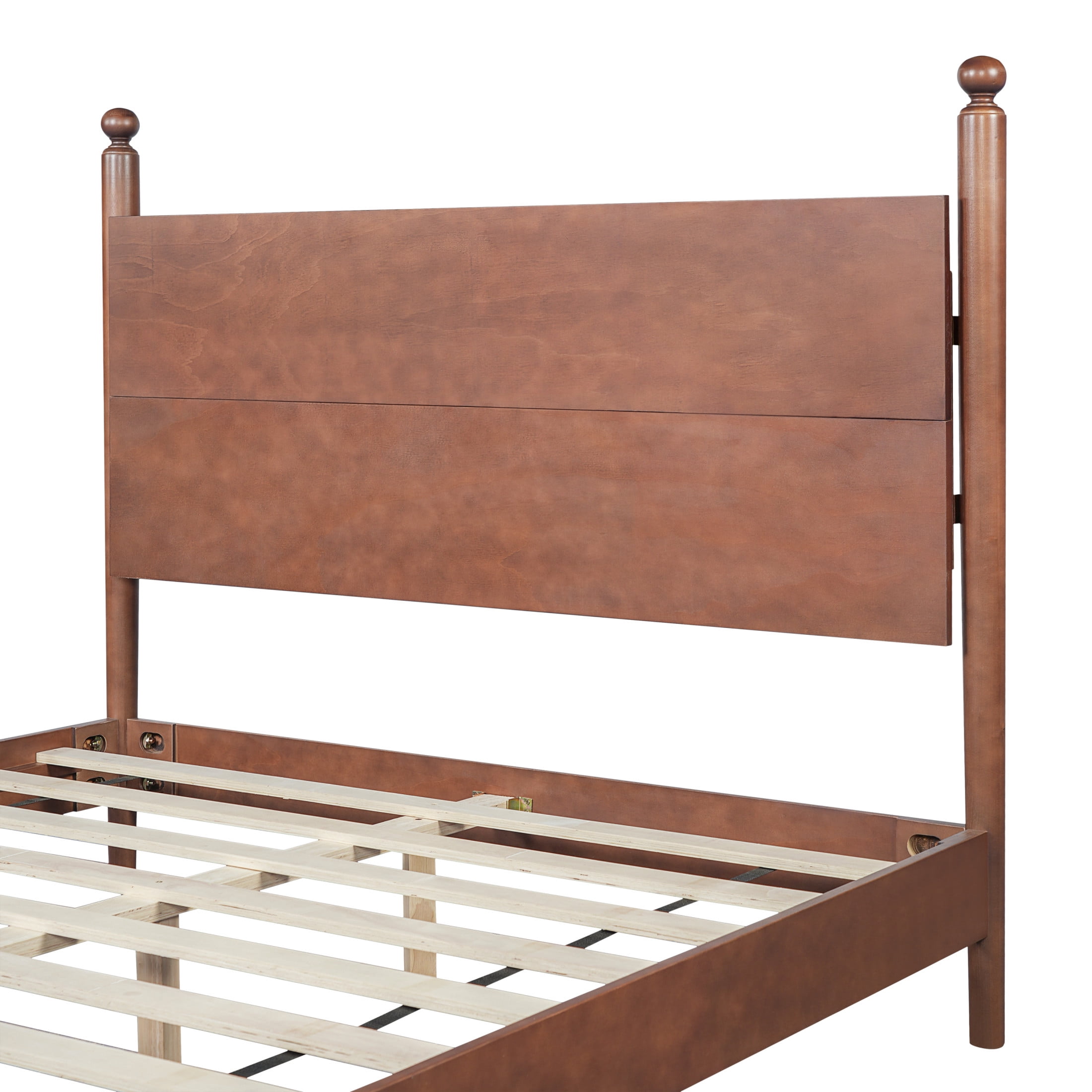 Christopher Knight Home Queen Size Traditional Wooden Bed Frame with Spindle Design, Walnut