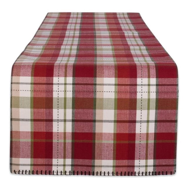 Design Imports CAMZ11669 Chemin de Table Réversible à Carreaux Mountain Trail 14 x 108 Po
