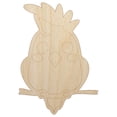 thumbnail image 1 of Precious Kawaii Chibi Sulphur-Crested Cockatoo Wood Shape Unfinished Piece Cutout Craft DIY Projects - 4.70 Inch Size - 1/4 Inch Thick, 1 of 7
