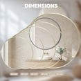 thumbnail image 5 of JIOABL 28 Inch Round Mirror, Metal Frame Wall Mirror for Entryway, Bathroom, Vanity, Living Room, Modern Circular Mirro, Gold, 5 of 7