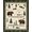 Brown Green Cream, Pattern 19, variant on ODIKA 8'x10' Washable Area Rug Fishing Lake Border Cabin Forest Wildlife Print Motif Motifs for King Size Bedroom Under Bed, Master Suite, Non-Shedding, Easy Care
