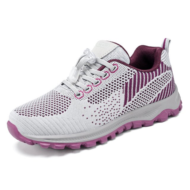 Zapatos Para Correr Zapatos unisex Cordones elásticos transpirables para deportes al aire libre (37 gris claro) Ndcxsfigh Tenis De Mujer Tenis De Hombre