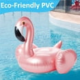 thumbnail image 3 of Flamingo Pool Float,Inflatable Giant Flamingo Pool Float,59x33.8'' Swimming Floating Raft Ride,Summer Lake Beach Swimming Pool  for Water Entertainment (Rose Gold), 3 of 8