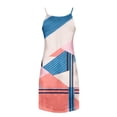 thumbnail image 5 of SMihono Robes d'Été Bohémiennes Femmes Grande Taille Mode Femmes Été Décontracté Imprimé Camisole Sans Manches Col en V Mini Robe, 5 of 5