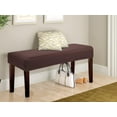 thumbnail image 6 of Waterproof Dining Bench Cover, Removable Bench Slipcover Washable Bench Seat Protector Cover for Living Room, Bedroom, Kitchen (Chocolate), 6 of 8