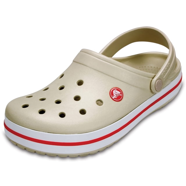 Zuecos Crocs Crocband Stucco Melón para Mujer Talla 7 y Hombre Talla 5