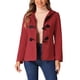 thumbnail image 1 of Abrigo Duffle con Cierre Frontal para Mujeres Inspire Chic, Capucha, Corto, S, Rojo, 1 of 6