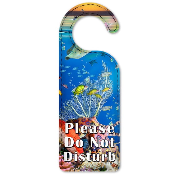Do Not Disturb Door Knob Hanger Sign - Wonders of the Sea