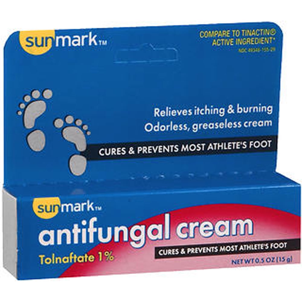 Sunmark Tolnaftate 1 Antifungal Cream, 0.5 Oz.