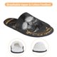 thumbnail image 3 of Fotbe Gothic Raven Portrait Pantuflas Peludas para Mujer con Estampado, Zapatillas de Peluche, Zapatos de Invierno para Casa, Uso Interior y Exterior-Large, 3 of 8