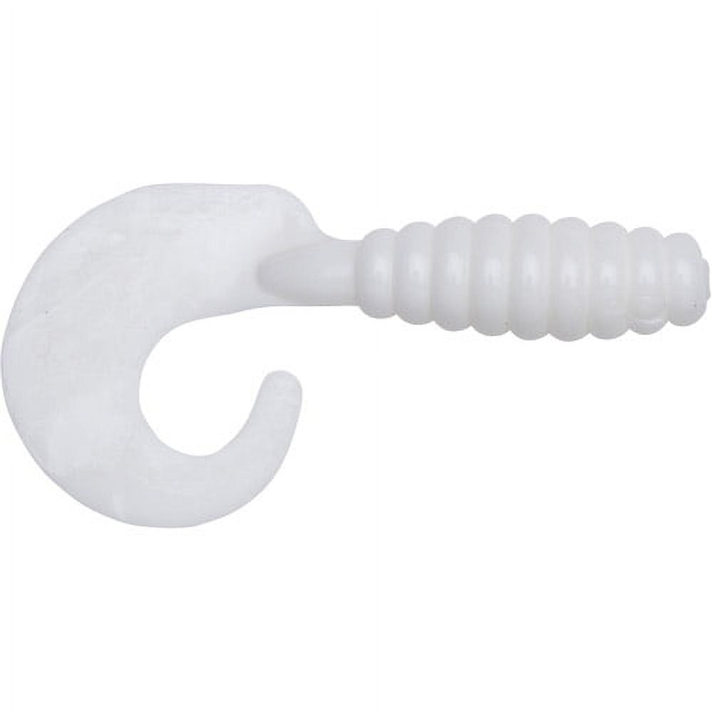 (3 pack) YUM Grub Soft Plastic 3" White 15 Count