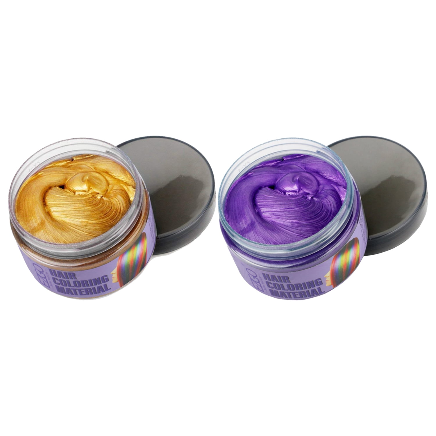 Hair Wax 2 Colors Kit Temporary Hair Color Easy to Rinse Out Hair