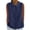 Navy, variant on Staron Women Linen Collared Sleeveless Blouse Summer Casual Loose Fit Vacation Beach Travel Top, Orange S