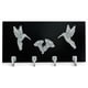 thumbnail image 1 of Porta Llaves Colsa Negro Colibríes y flores Pewter Elegante, 1 of 3