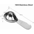 thumbnail image 2 of 4 Pieces Coffee Scoop Stainless Steel Coffee Scoops Short Handle Tablespoon Measuring Spoons for Coffee Tea Sugar Flour (Silver), 2 of 6
