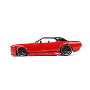 Jada Toys BIGTIME MUSCLE 1:24 1965 Ford Mustang Die-cast Car – Opening Doors, Hood, Trunk, Rubber Tires(Black/Red)