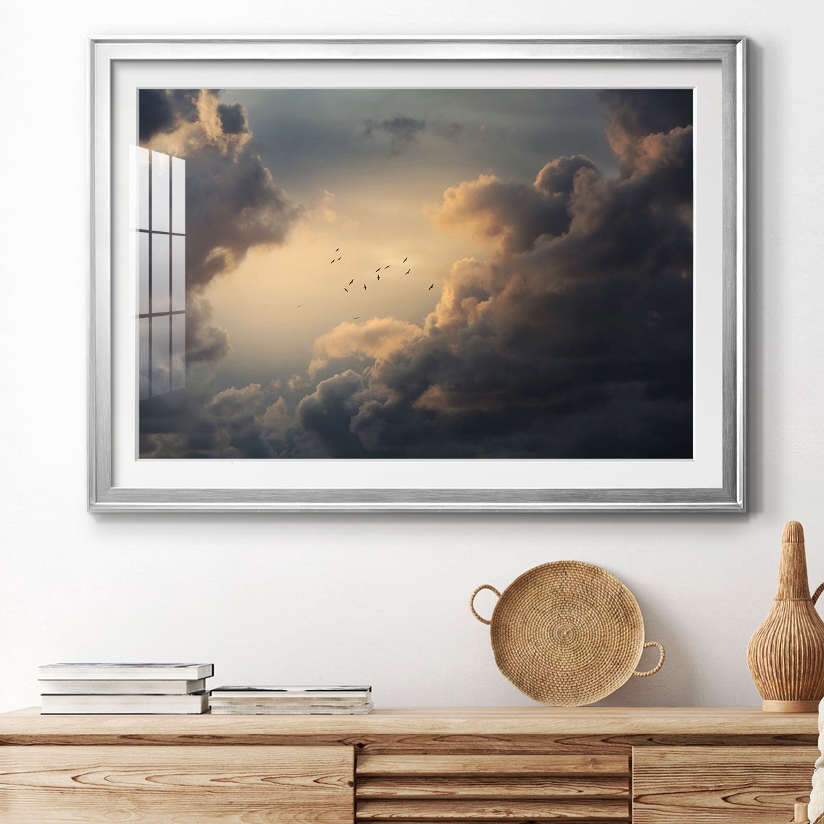 Soaring High Above Premium Framed Print - Ready to Hang