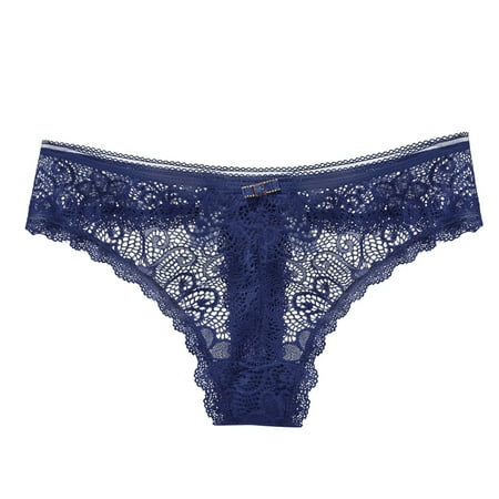 

Underpants For Women Light Lace Transparent Hollow Low Waist Seamless Thin Briefs Pants