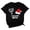 Black, variant on Women's Tops, Tees & Blouses Hanukkah Graphic Print Short Sleeve Celebration Plus Size Womens Clothing,Black,L