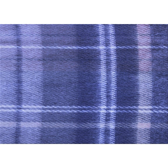 Ahgly Company Machine Washable Indoor Rectangle Transitional Light Slate Blue Area Rugs, 8' x 12'
