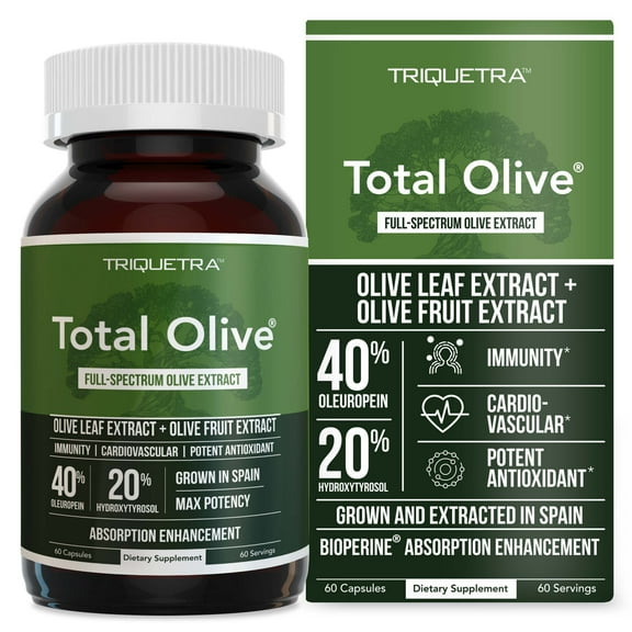 Triquetra Health Total Olive (Olive Leaf Extract   Olive Fruit Extract)