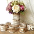 thumbnail image 2 of Jute Burlap Natural Hessian Ribbon With Lace Trim Edge Rustic Vintage, 2 of 7