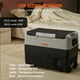 thumbnail image 3 of Refrigerador de coche VEVOR, frigorífico de coche de 12 voltios, congelador portátil de doble zona de 48 QT/45 L, rango ajustable de -4°F-50°F, compresor de 12/24 V CC y 100-240 V CA, 3 of 8