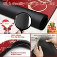 thumbnail image 4 of Coffee Mat for Countertops, Christmas Berry Ball Branch Leaves Golden Red Dish Drying Mat 2 Pcs for Kitchen Bar Accessories, Coffee Maker Espresso Machine Dish Rack Hide Stain Rubber 12x19in, 4 of 7