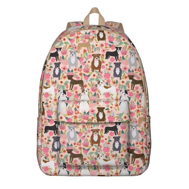 Geometric Dog Pattern Casual Daypack – Lightweight Oxford Backpack with Comfortable Carrying, Large Capacity, and Anti-theft Features Suitable for Daily Commuting, Outdoor Activities, and School