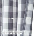 thumbnail image 5 of Buffalo Plaid Grey and White Window Curtain Panels, Window Treatment Drapes for Kitchen Bedroom Living Room Farmhouse Gromment Top, 37x54 Inch, 2 Panels, 5 of 9