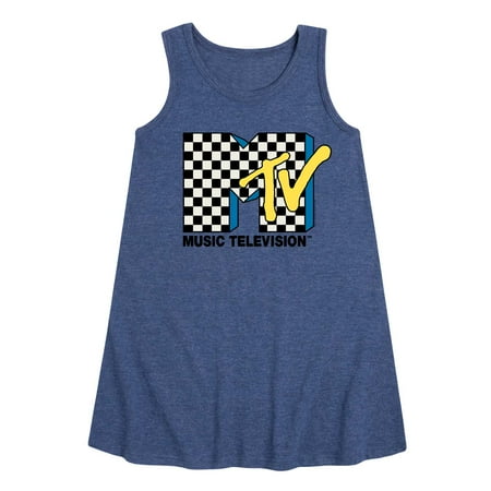 

MTV - Checker Logo - Toddler and Youth Girls A-line Dress
