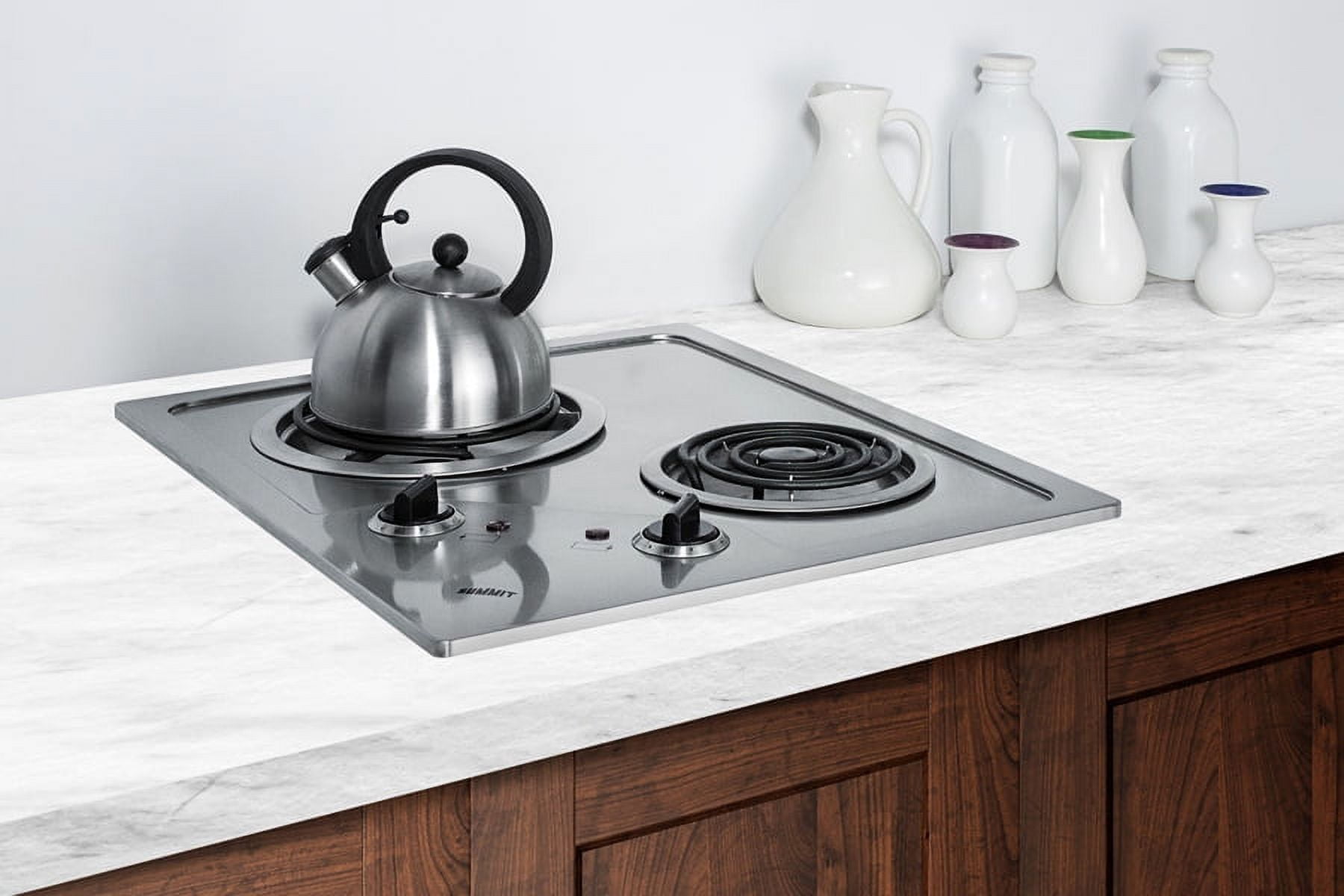 21" Wide 115V 2-Burner Coil Cooktop