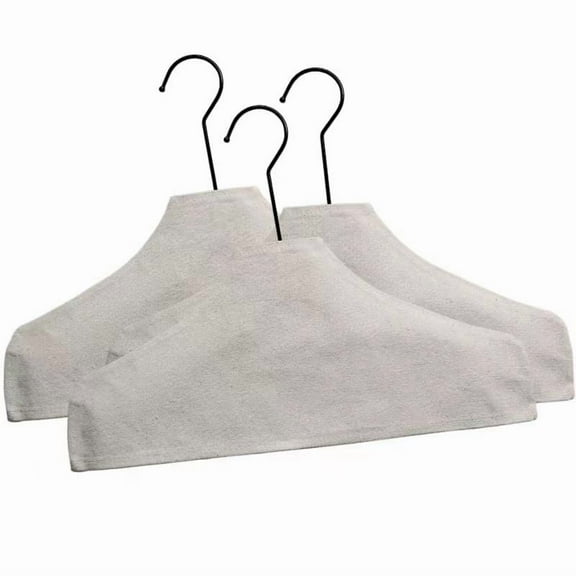 Oraceous 3Pcs Cotton Nonslip Hanger Cover Durable Cloth Hanger Covers Ideal for Wardrobe and Retail Display Protect and Organize Your Garments for Home Use and Clothing Stores