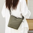 thumbnail image 5 of HUISZJ Nylon Crossbody Bag, Messenger Bag with Adjustable Shoulder Strap, Casual Crossbody Purse for Work Travel Outdoor (Green), 5 of 9