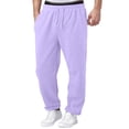 thumbnail image 2 of Men Loose Casual Jogger Pants Elastic Waist Drawstring Straight Leg Sweatpants Breathable Athletic Outdoor Pants With Side Pockets XL, 2 of 8