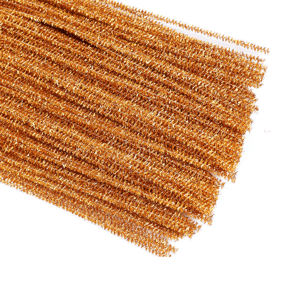 CCOCC 2026 New 100Pcs Pipe Cleaners Craft,Large Quantity for Group Activities Pipe Cleaners Bulk,Multi-Purpose Crafting Tool Craft Stationery,Bronze