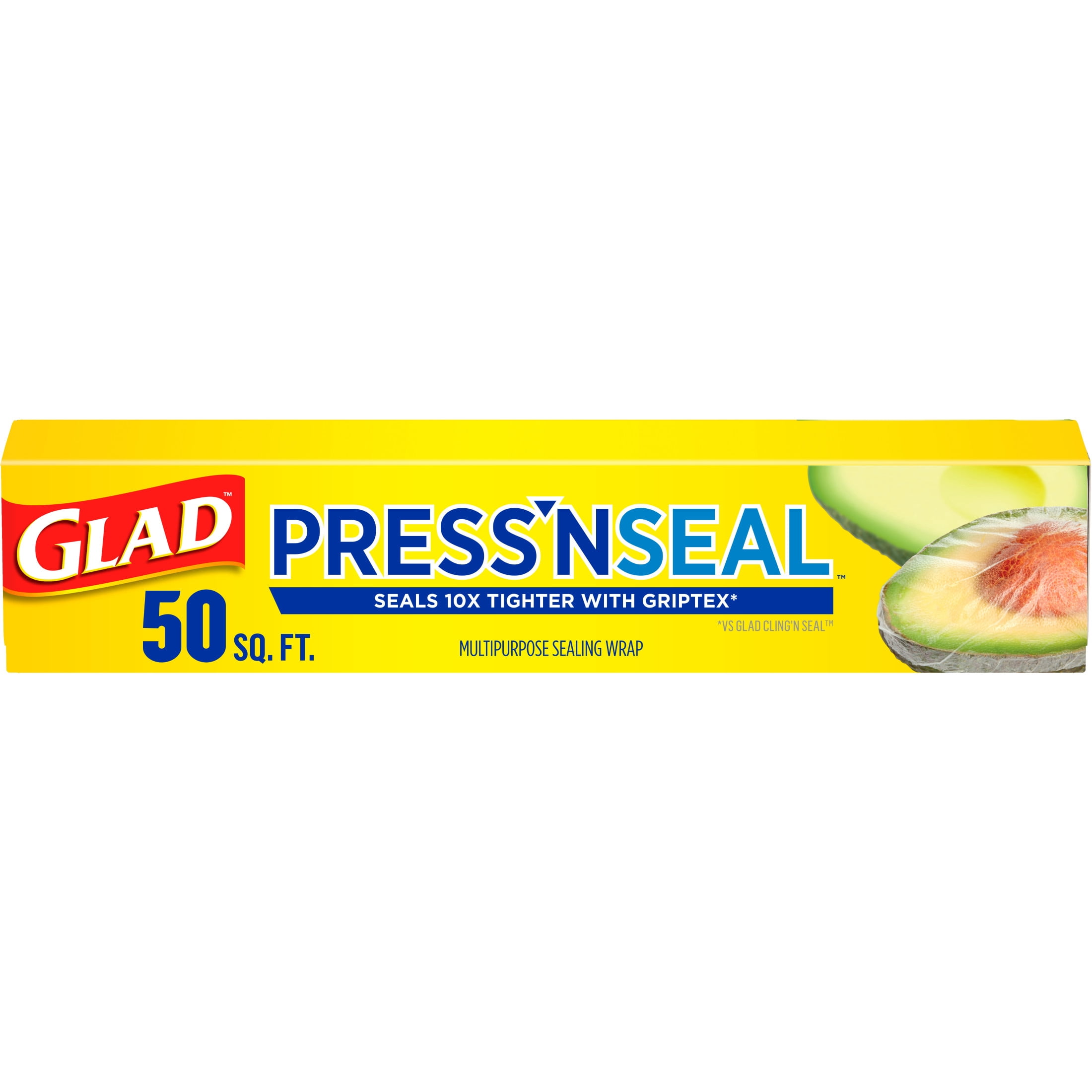 G RAP!!SILKY SLIM/2枚SET Glad Press'n Seal Plastic Food Wrap, 70 Sq Ft with Griptex