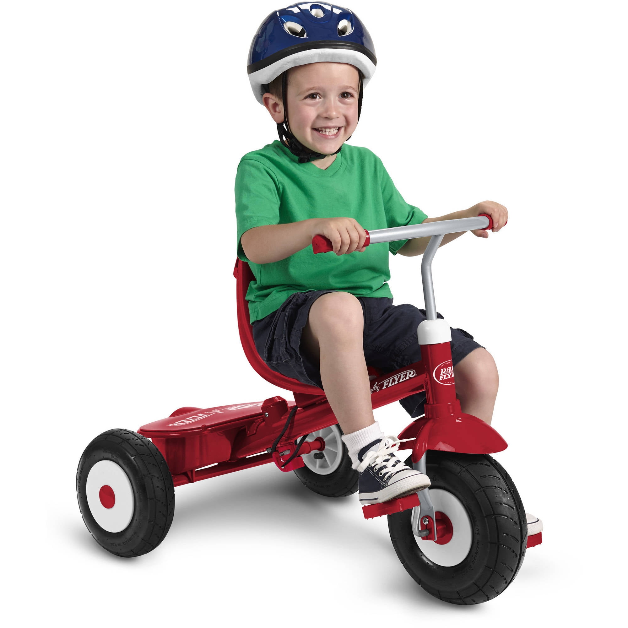 radio flyer all terrain stroll n trike red walmart com radio flyer girls deluxe steer and stroll trike