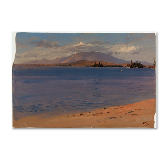 Mt Katahdin From Lake Millinocket' Canvas Art by Church