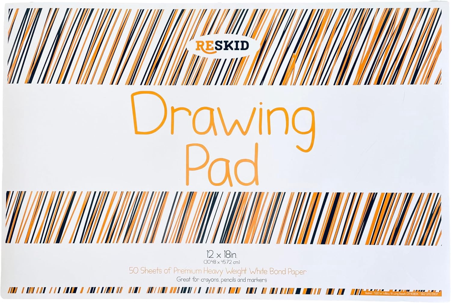 Drawing Paper Pad (12 x 18 inches) - 50 Sheets, 2-Pack Coloring Art Pads, Sketch (12x18 (2PACK))