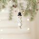 thumbnail image 5 of Puntoco Adornos navideños Adornos de muñeco de nieve feliz Adornos de decoración para árbol de Navidad Regalos navideños tejidos a mano, 5 of 6