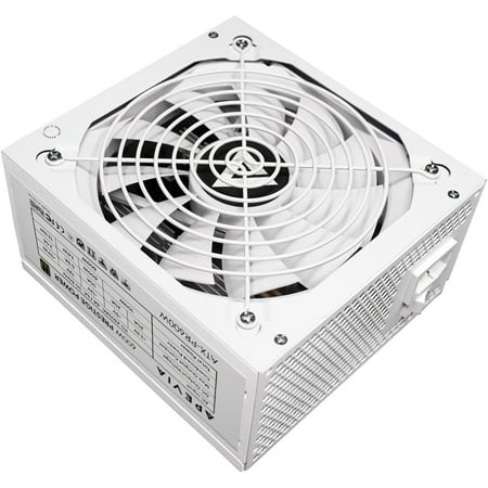 Apevia ATX-PR600W-WH Prestige 600W 80+ Gold Certified, RoHS Compliance, Active PFC ATX Gaming Power Supply White