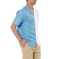 thumbnail image 4 of Lars Amadeus Men's Shirt Short Sleeve Button Down Striped Summer Shirt, 4 of 6