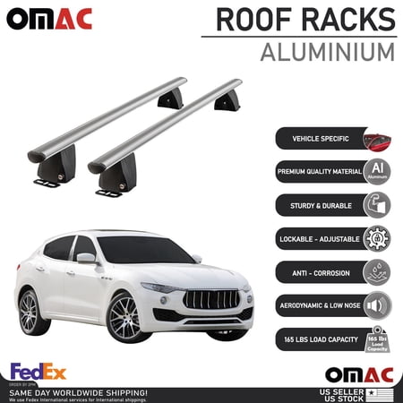 Levente Rack Fixed Roof Rack For Maserati Levante 2017-2021 Roof Rail Cross Bar ...