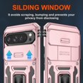 thumbnail image 2 of KOMI for Google Pixel 9 Pro XL Case with [2 Pack] HD Screen Protector + Slide Camera Cover, 360° Rotation Ring Kickstand [Military Grade] Shockproof Protective Phone Cover for Pixel 9 Pro XL Rose Gold, 2 of 5