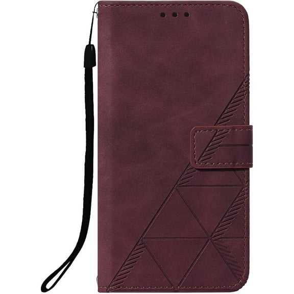 Compatible with Samsung Galaxy A15 5G Wallet Phone Case PU Leather with Card Slots Holder Stand Feature Magnetic Folio Flip Shockproof Protective Case for Samsung Galaxy A15 5G Wine Red YB