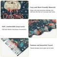 thumbnail image 5 of FORMRS Womens Scarf Winter Soft Long Big Warm Shawls Wrap Tassel Scarves, Blue Christmas Santa, 5 of 9